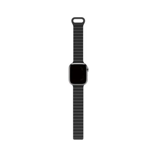 Decoded Apple Watch 49/45/44/42 Mm Gen 1-10-Se Silicone Magnet Traction Loop Strap Lite _ Black